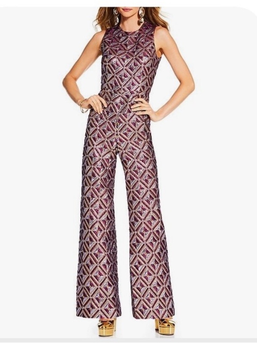 ANTONIO MELANI x Nat Note Ines Metallic Jumpsuit